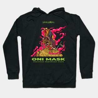 Samurai Oni Mask Hoodie